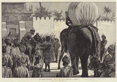 De Birma Expeditie, Intocht van de Britse Troepen in Mandalay door Richard Caton Woodville junior